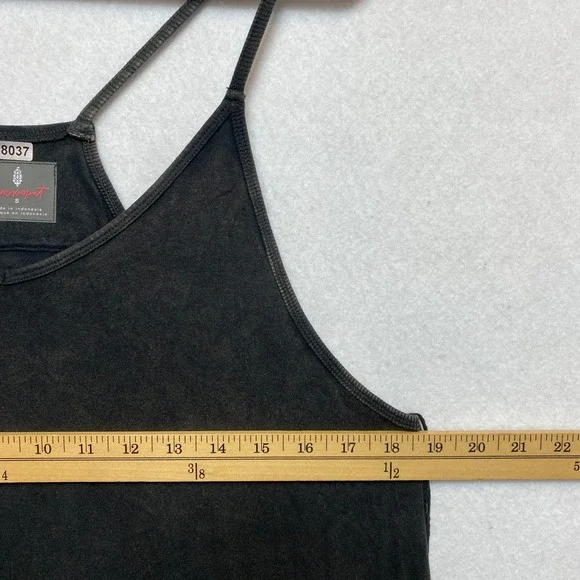 Free Movement FP Jumpsuit Overalls Womens Size Small Charcoal Harem Romper - Picture 5 of 9